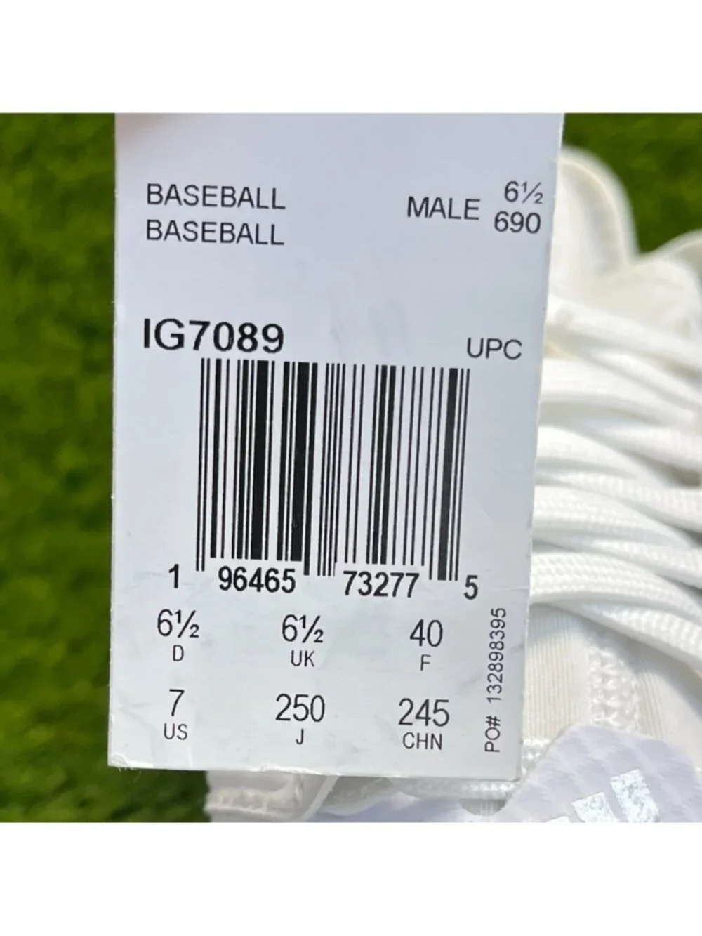 Adidas Icon 8 Boost Mens Size 7 White Silver Running Outdoor Baseball Cleats